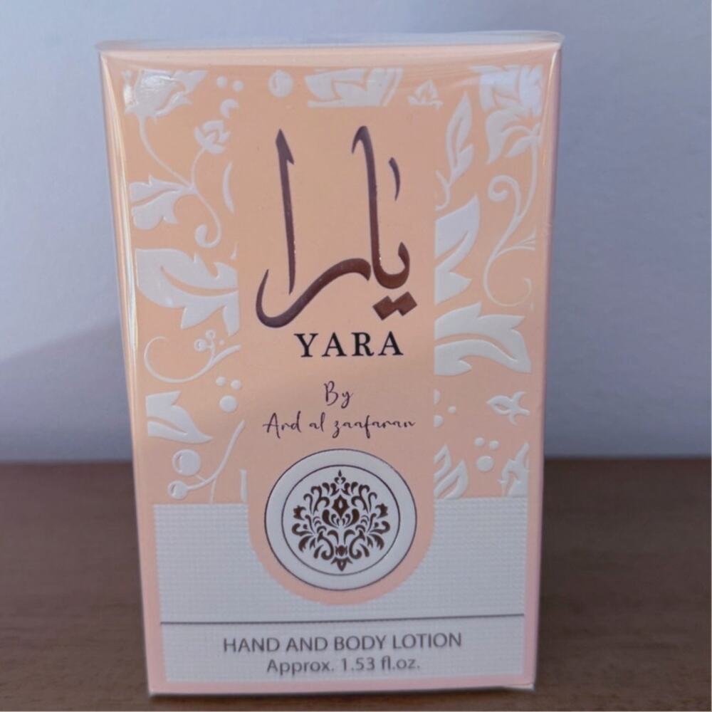 Yara  Ard Al Zaafaran Hand & Body Lotion – Sweet Floral & Tropical Scent Lattafa
